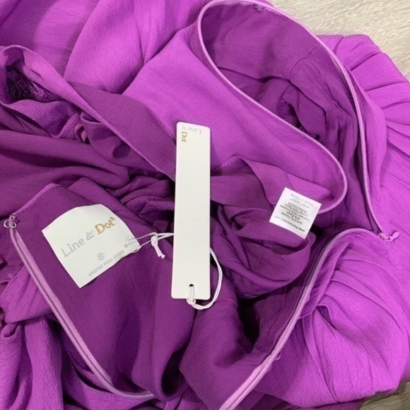 Line & Dot Embroidered Neck Maxi Dress - Picture 6 of 11